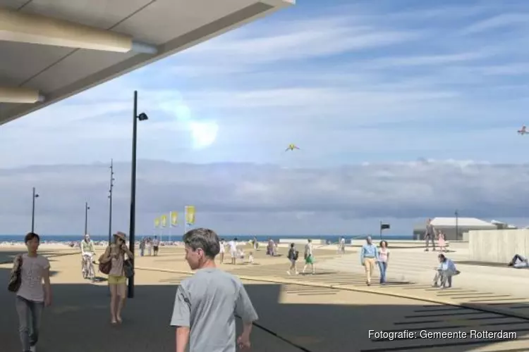 Dit wordt het strandplein in Hoek van Holland