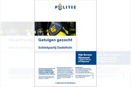 Getuigen schietpartij Dadeltuin gezocht