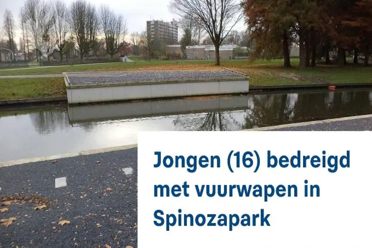 16-jarige jongen beroofd en bedreigd met vuurwapen Spinozapark