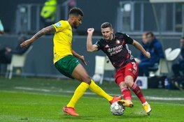 Feyenoord met tien man op karakter langs Fortuna Sittard