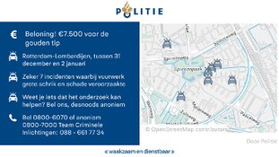 Vier aanhoudingen in onderzoek naar vuurwerkbommen Lombardijen