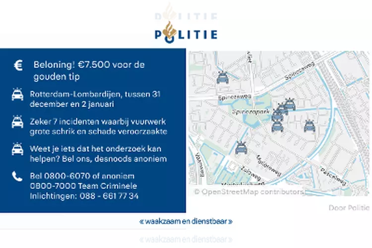 Vier aanhoudingen in onderzoek naar vuurwerkbommen Lombardijen