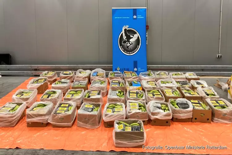 Douane onderschept 700 kilo cocaïne tussen bananen