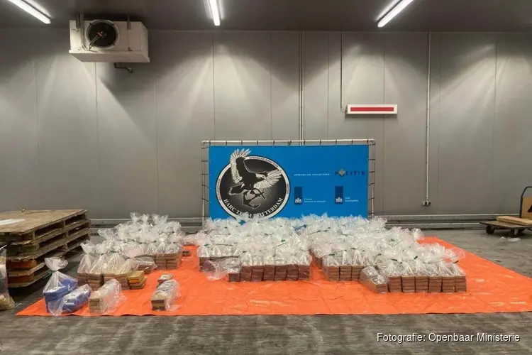 1300 kilo cocaïne verstopt in een container met hout