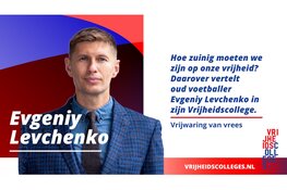 Voormalig profvoetballer Evgeniy Levchenko geeft Vrijheidscollege in Krimpen aan den IJssel