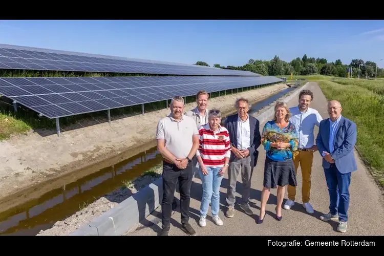Uniek zonnepark op bedrijventerrein Schiebroek