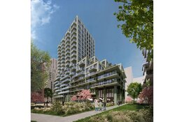 Groene woontoren van MoederscheimMoonen Architects geeft vorm aan transformatie Brainpark Rotterdam