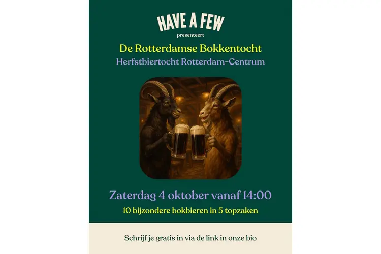 Doe mee aan de eerste Rotterdamse Bokkentocht