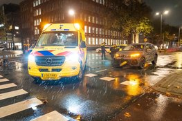 Gewonde en gebarsten ruit na aanrijding