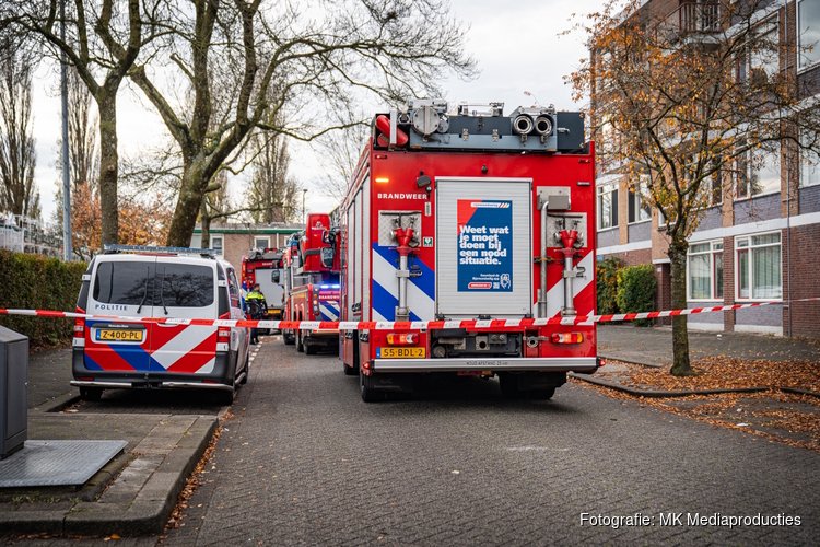 Bewoner aangehouden na brand in flat Rotterdam: zelf brand gesticht in woning