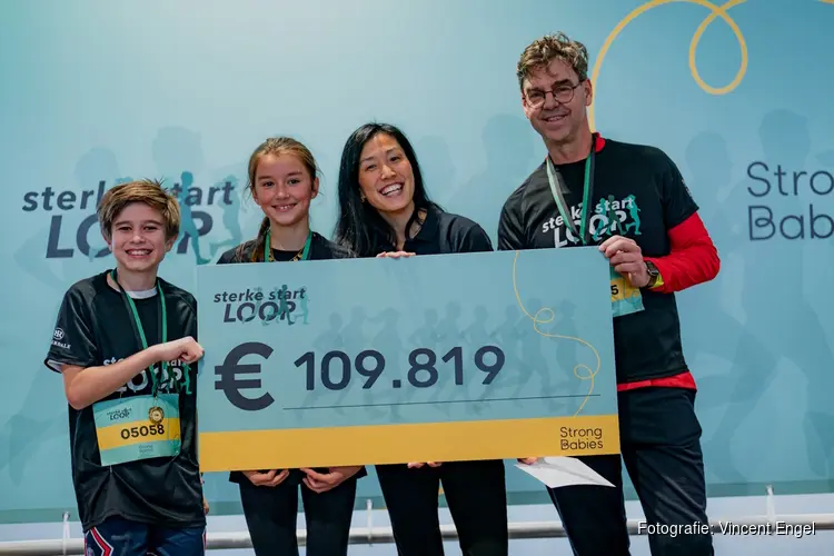 Eerste Sterke Start Loop levert 109.819 euro op voor betere zorg te vroeg geboren baby's