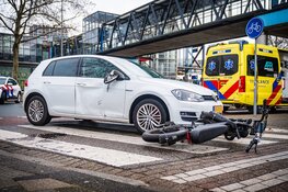 Aanrijding tussen fatbike en auto