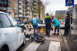 Aanrijding tussen fatbike en auto