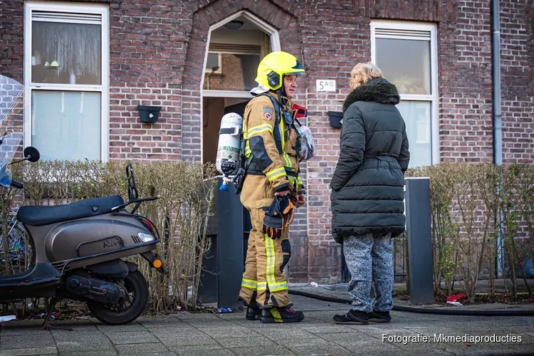 Plafond brand in een flatwoning