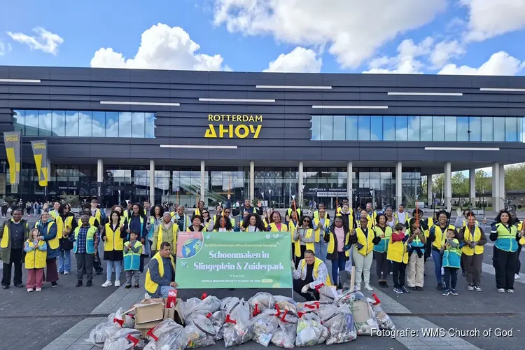 Church of God maakt Rotterdam schoon, lente opfrissing van de lokale gemeenschap