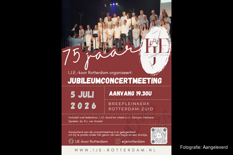Al 75 jaar jong van stem: I.J.E.-Koor Rotterdam viert jubileum