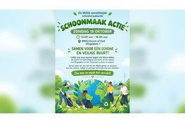 Church of God organiseert schoonmaakactie op het Slingeplein en in het Zuiderpark